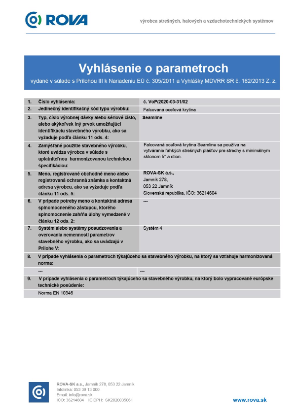 vop seamline